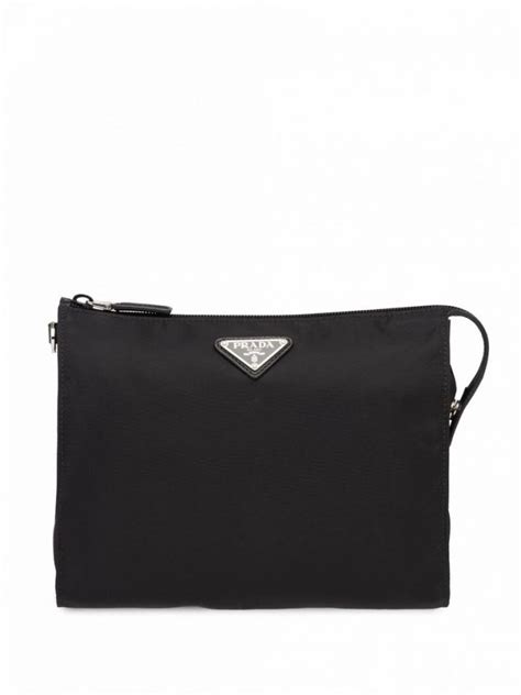 pochette prada nera uomo|Borse clutch e pochette Uomo .